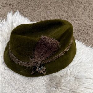vintage Brüder Dobesch Bavarian Tyrolean hat Wien felt hat made in Austria